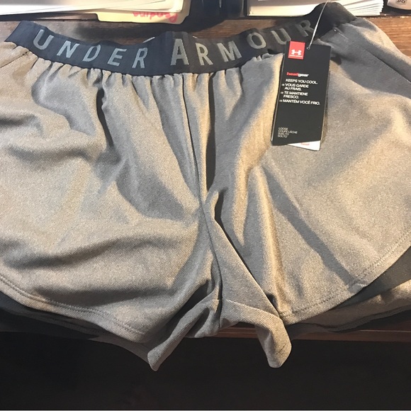 Under Armour Pants - NWT Under Armour womens heatgear shorts.  Grey/Black size M